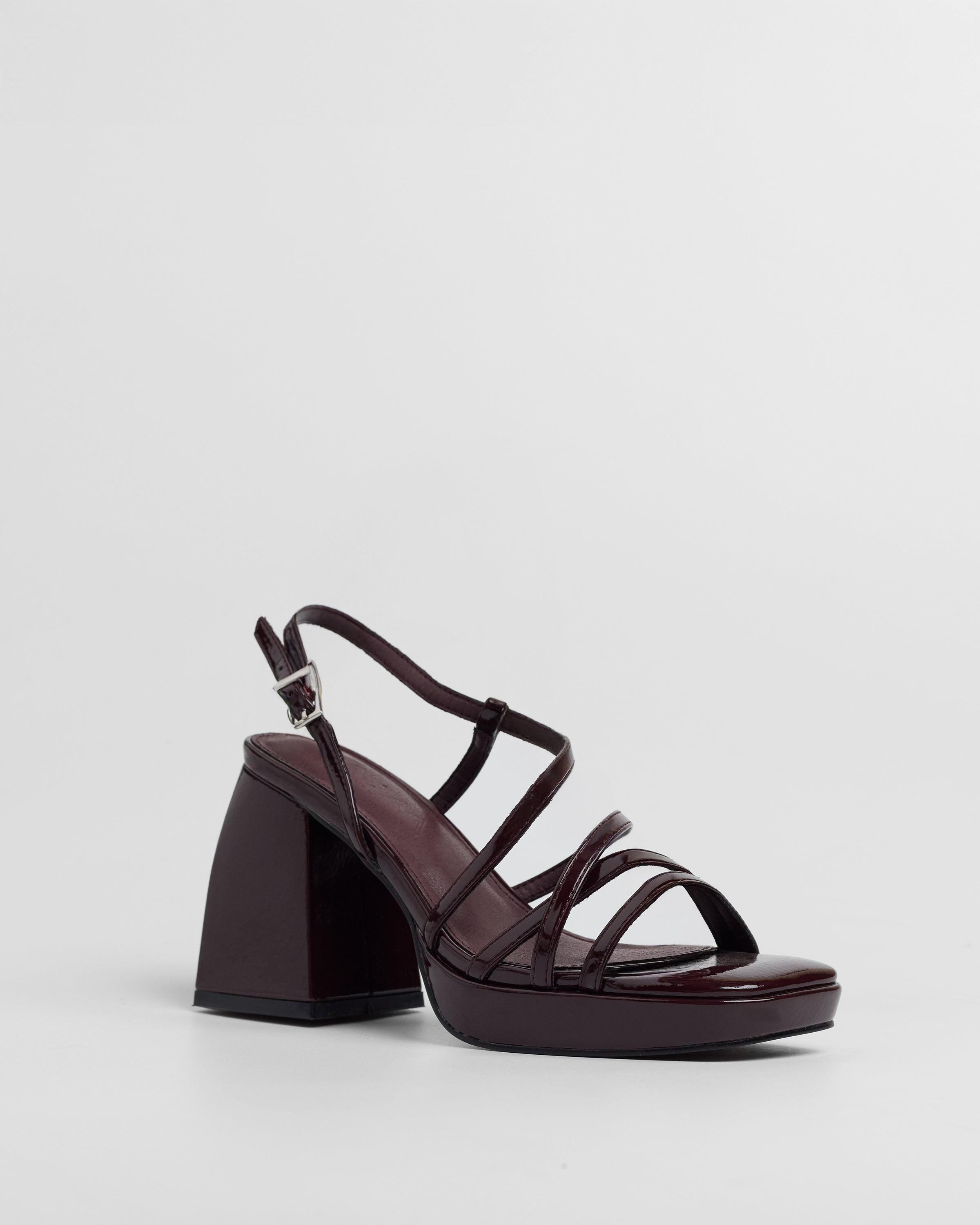 MIM Sandalia de tacón Cora Burdeos