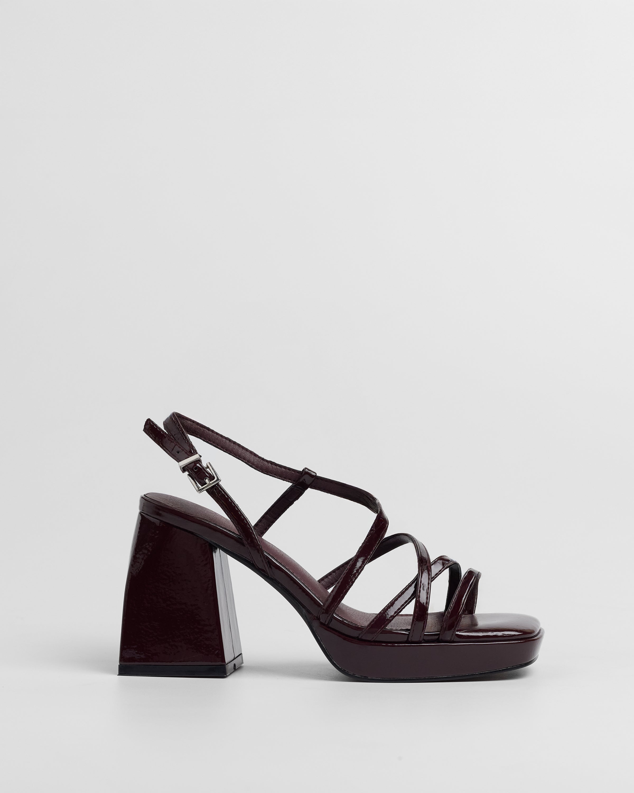 MIM Sandalia de tacón Cora Burdeos