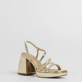 MIM Sandalia de tacón CORA DORADO