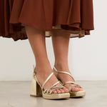 MIM Sandalia de tacón CORA DORADO