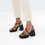 MIM Sandalia de tacón CORA NEGRO