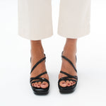 MIM Sandalia de tacón CORA NEGRO