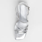 MIM Sandalia de tacón CORA PLATA