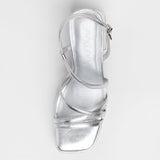 MIM Sandalia de tacón CORA PLATA