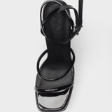 MIM Sandalia de tacón Dara Negro