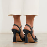 MIM Sandalia de tacón Dibai Azul Marino