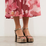 MIM Sandalia de tacón Dominic Metalizado