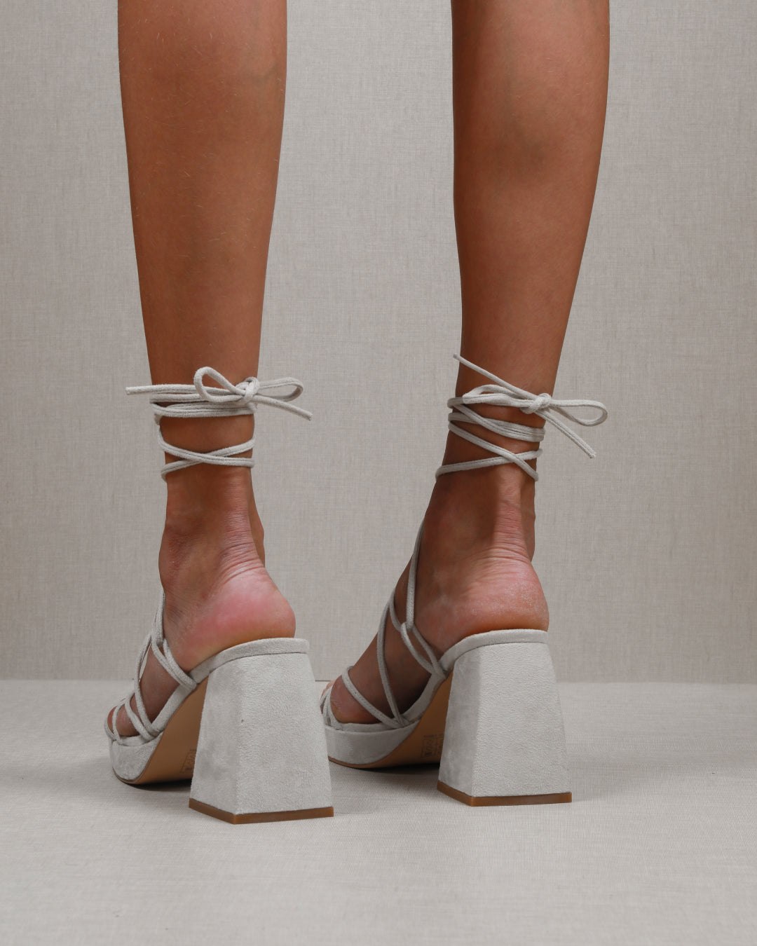 MIM Sandalia de tacón ELIE ECRU