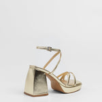 MIM Sandalia de tacón ENOA DORADO