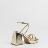 MIM Sandalia de tacón ENOA DORADO