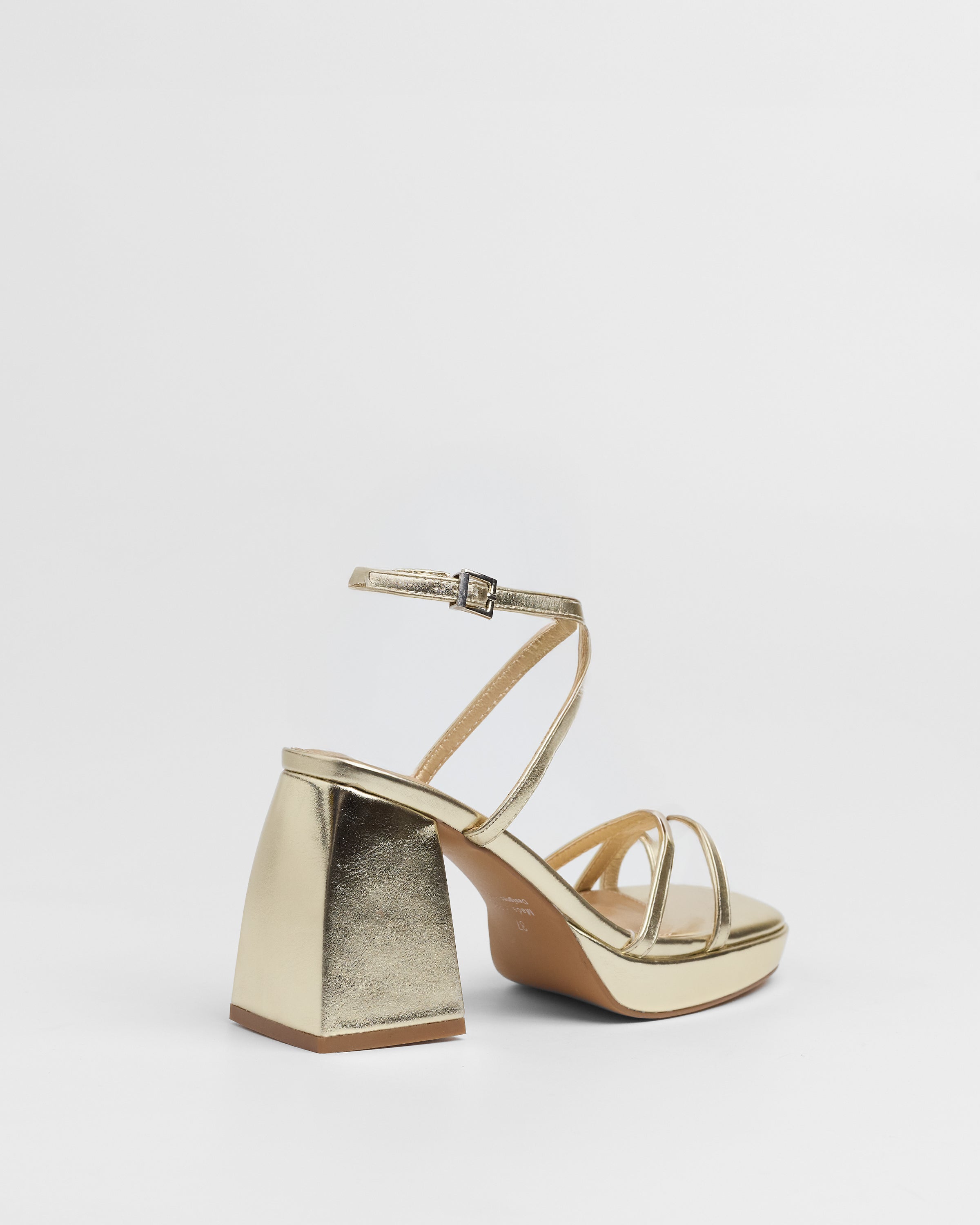 MIM Sandalia de tacón ENOA DORADO