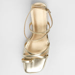 MIM Sandalia de tacón ENOA DORADO