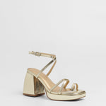 MIM Sandalia de tacón ENOA DORADO