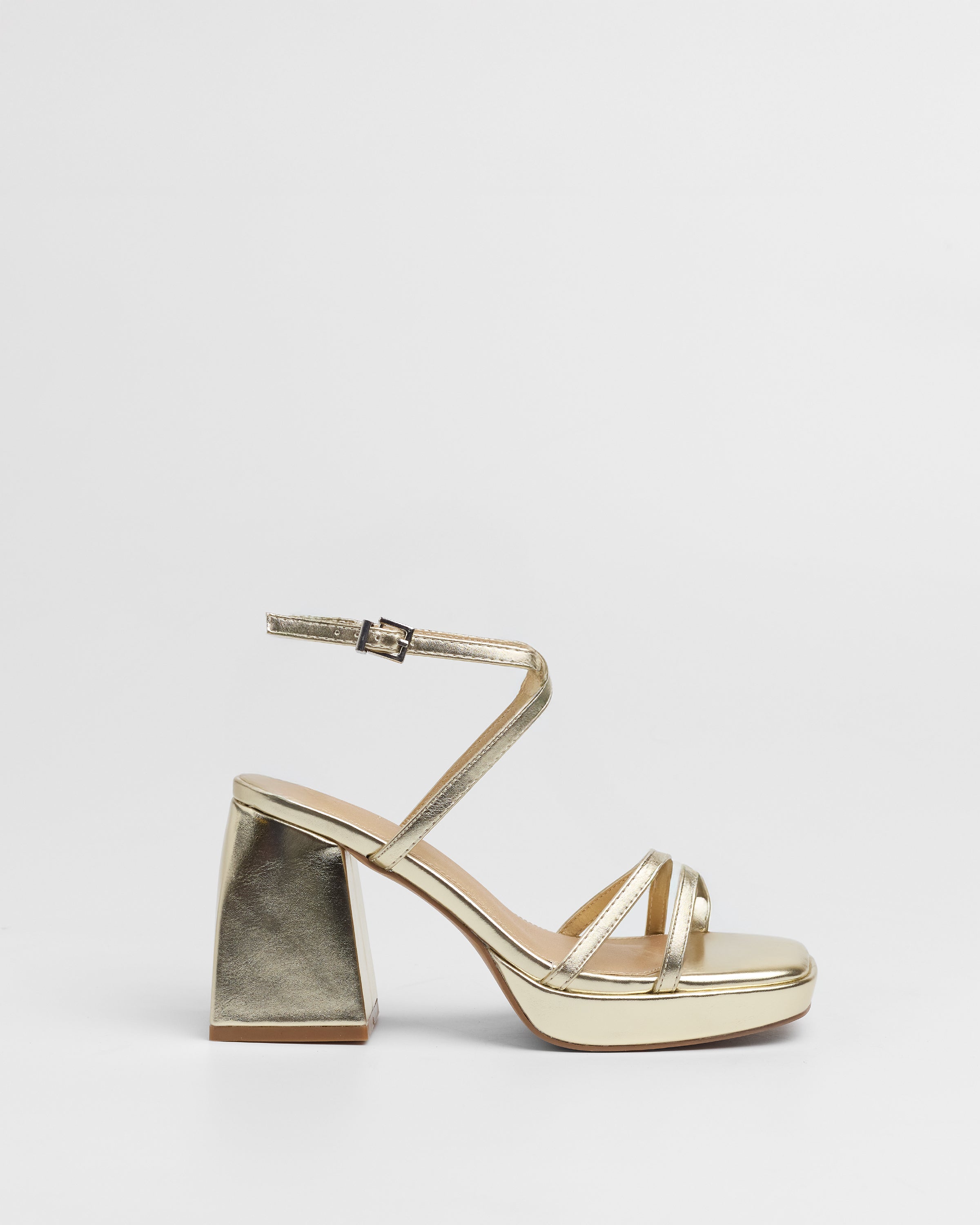 MIM Sandalia de tacón ENOA DORADO