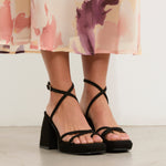 MIM Sandalia de tacón ENOA NEGRO