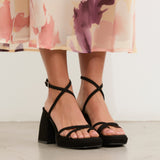 MIM Sandalia de tacón ENOA NEGRO