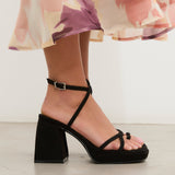 MIM Sandalia de tacón ENOA NEGRO