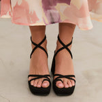 MIM Sandalia de tacón ENOA NEGRO