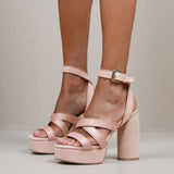 MIM Sandalia de tacón Gina Coral