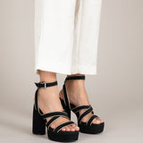 MIM Sandalia de tacón GINA NEGRO