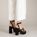 MIM Sandalia de tacón GINA NEGRO