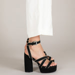 MIM Sandalia de tacón GINA NEGRO