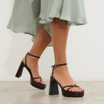 MIM Sandalia de tacón GRETA BURDEOS