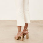 MIM Sandalia de tacón GRETA DORADO GLITTER