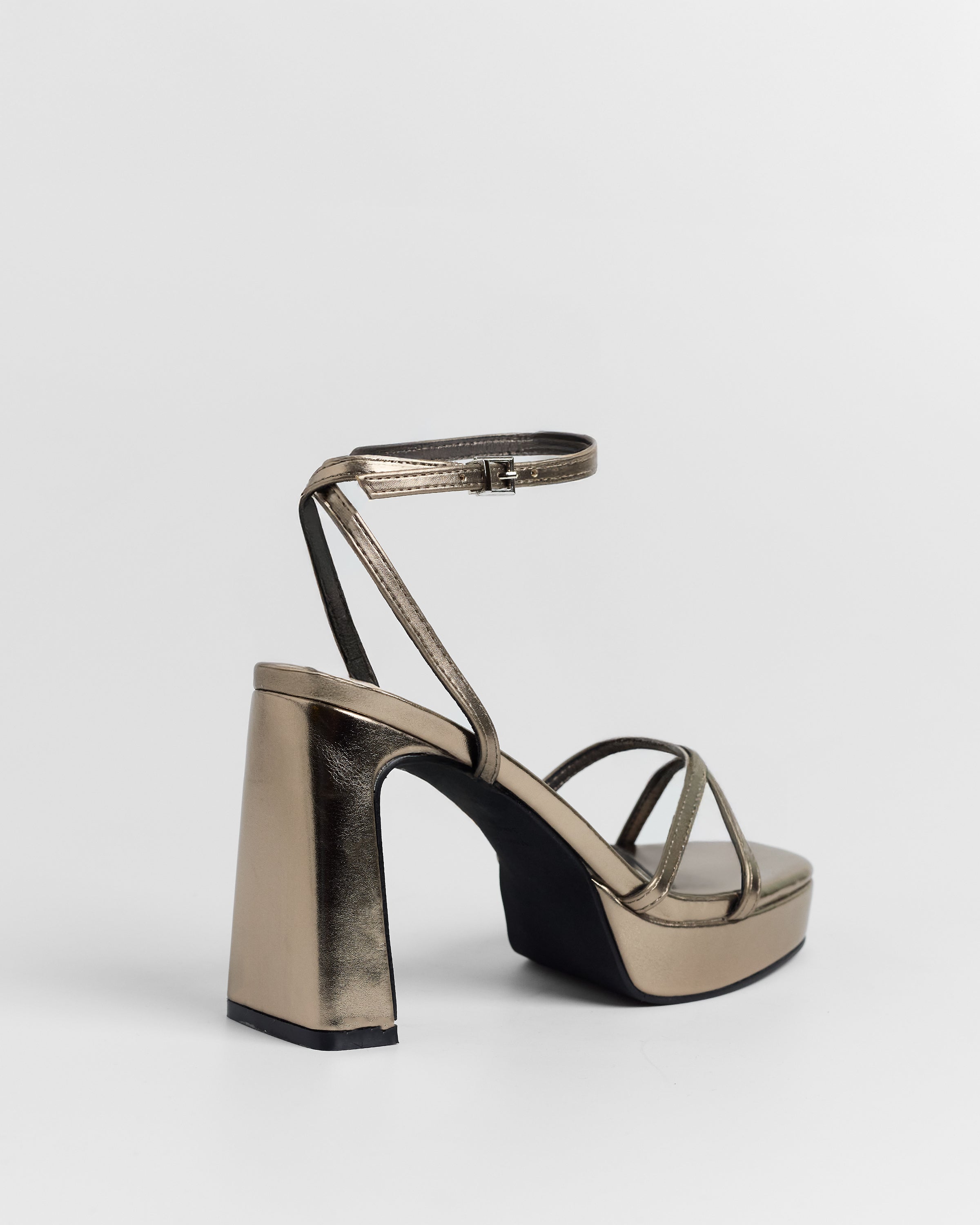 MIM Sandalia de tacón GRETA METALIZADO