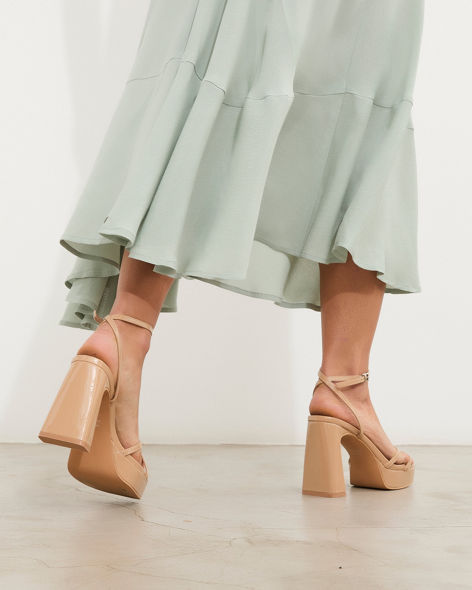 MIM Sandalia de tacón Greta Nude