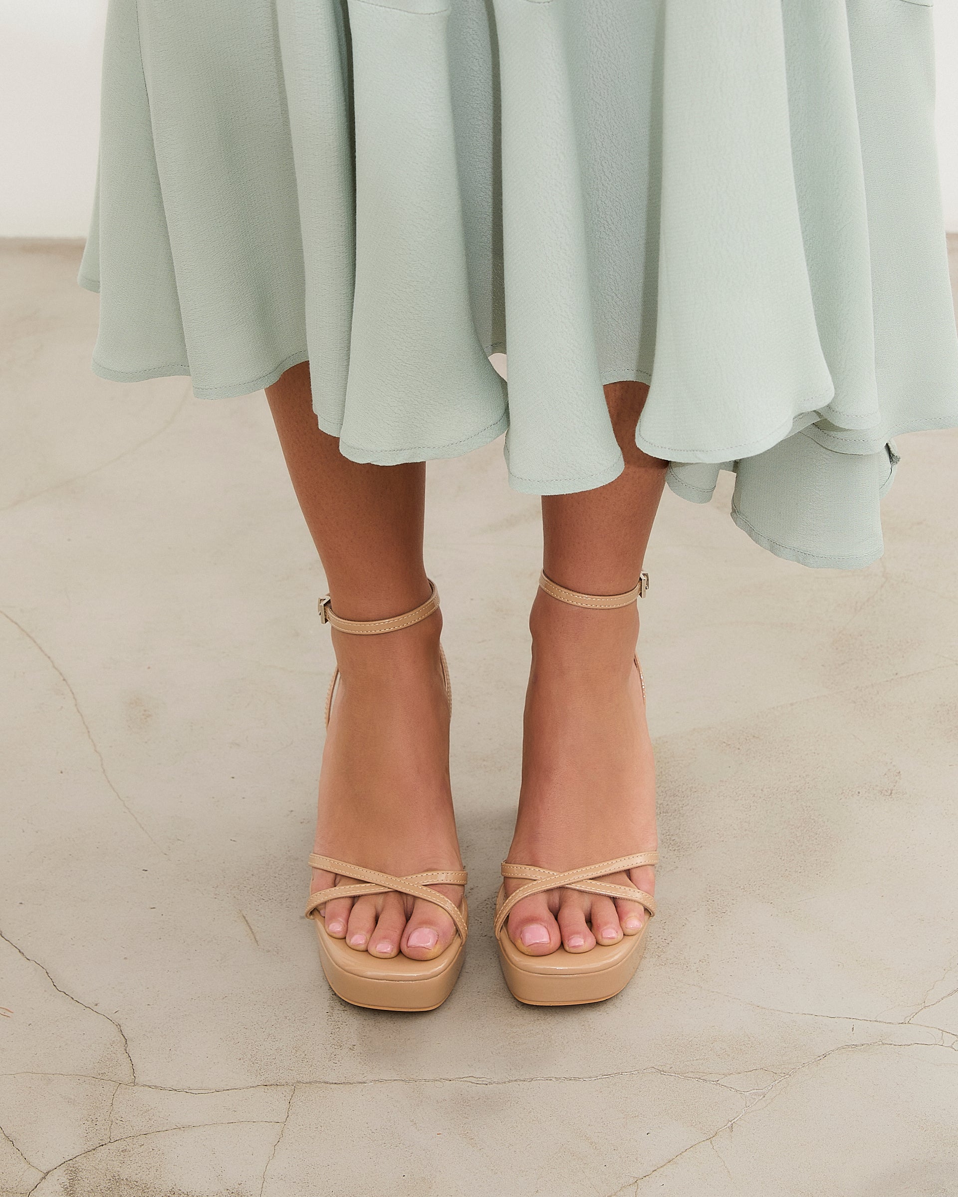 MIM Sandalia de tacón Greta Nude