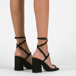 MIM Sandalia de tacón IGNAZIA NEGRO STUDS