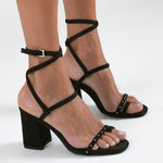 MIM Sandalia de tacón IGNAZIA NEGRO STUDS