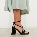 MIM Sandalia de tacón Jan Negro