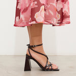 MIM Sandalia de tacón Jan Rojo