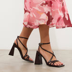 MIM Sandalia de tacón Jan Rojo