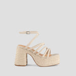 MIM Sandalia de tacón JAY ECRU