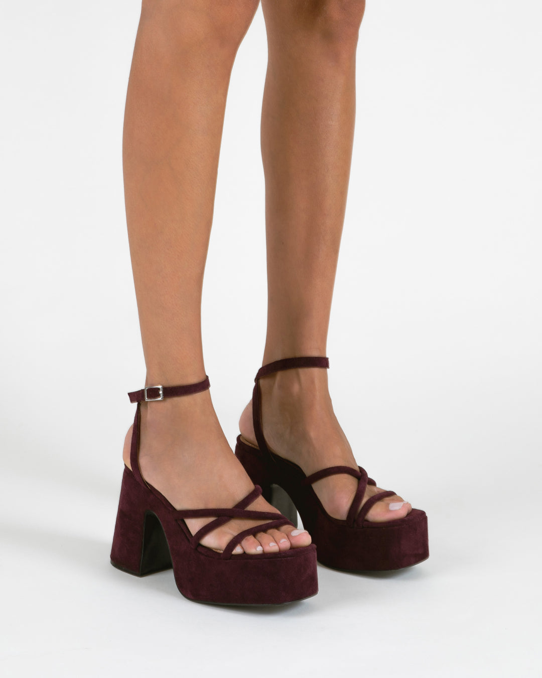 MIM Sandalia de tacón LAGOON BURDEOS