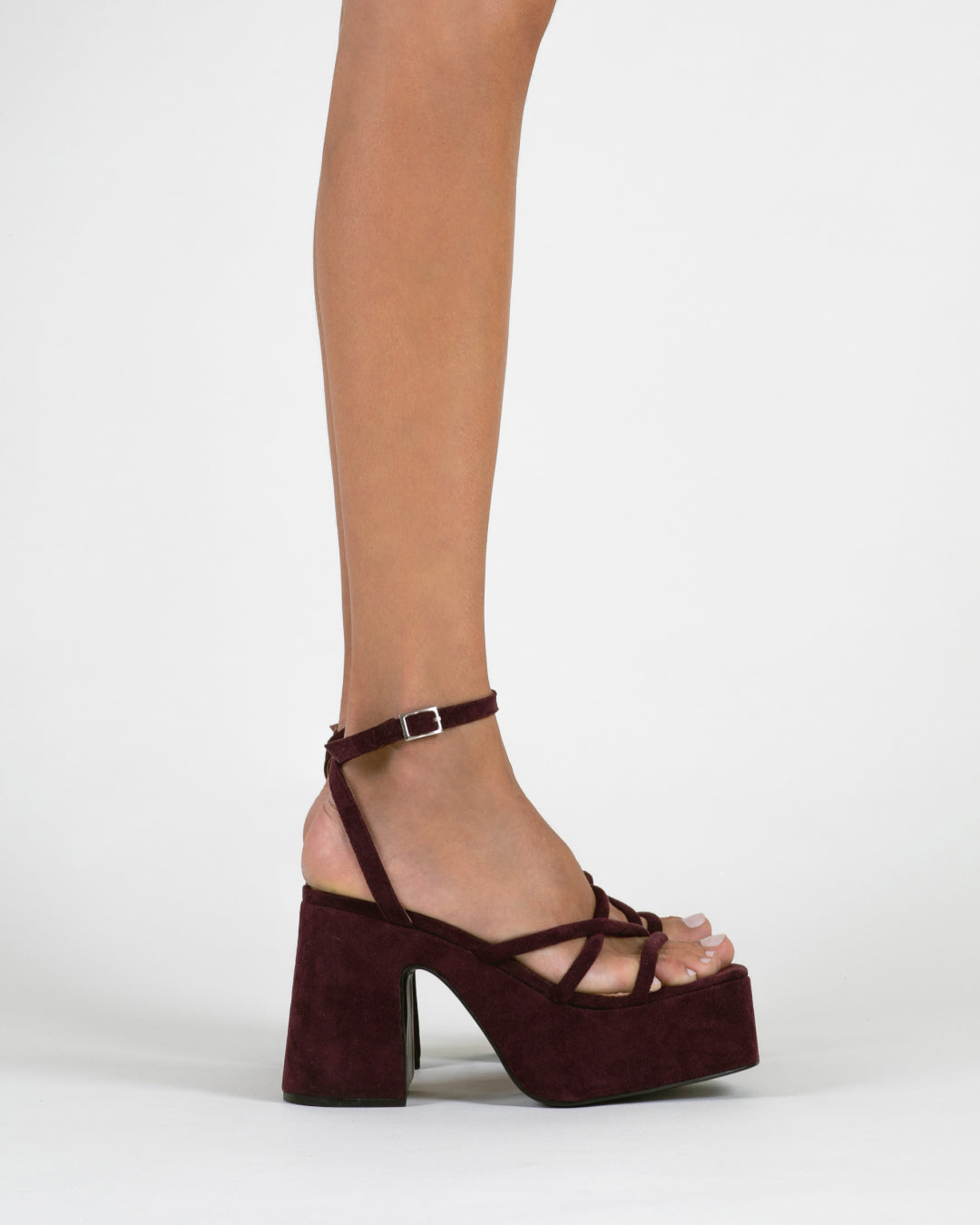 MIM Sandalia de tacón LAGOON BURDEOS