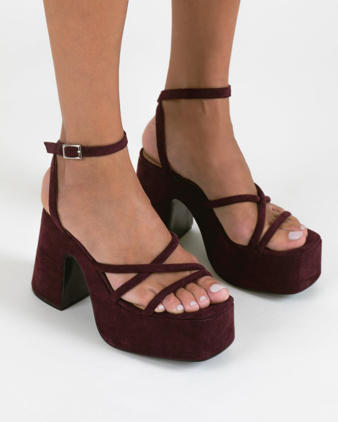 MIM Sandalia de tacón LAGOON BURDEOS