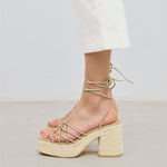 MIM Sandalia de tacón LENA BEIGE