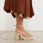 MIM Sandalia de tacón LENA BEIGE