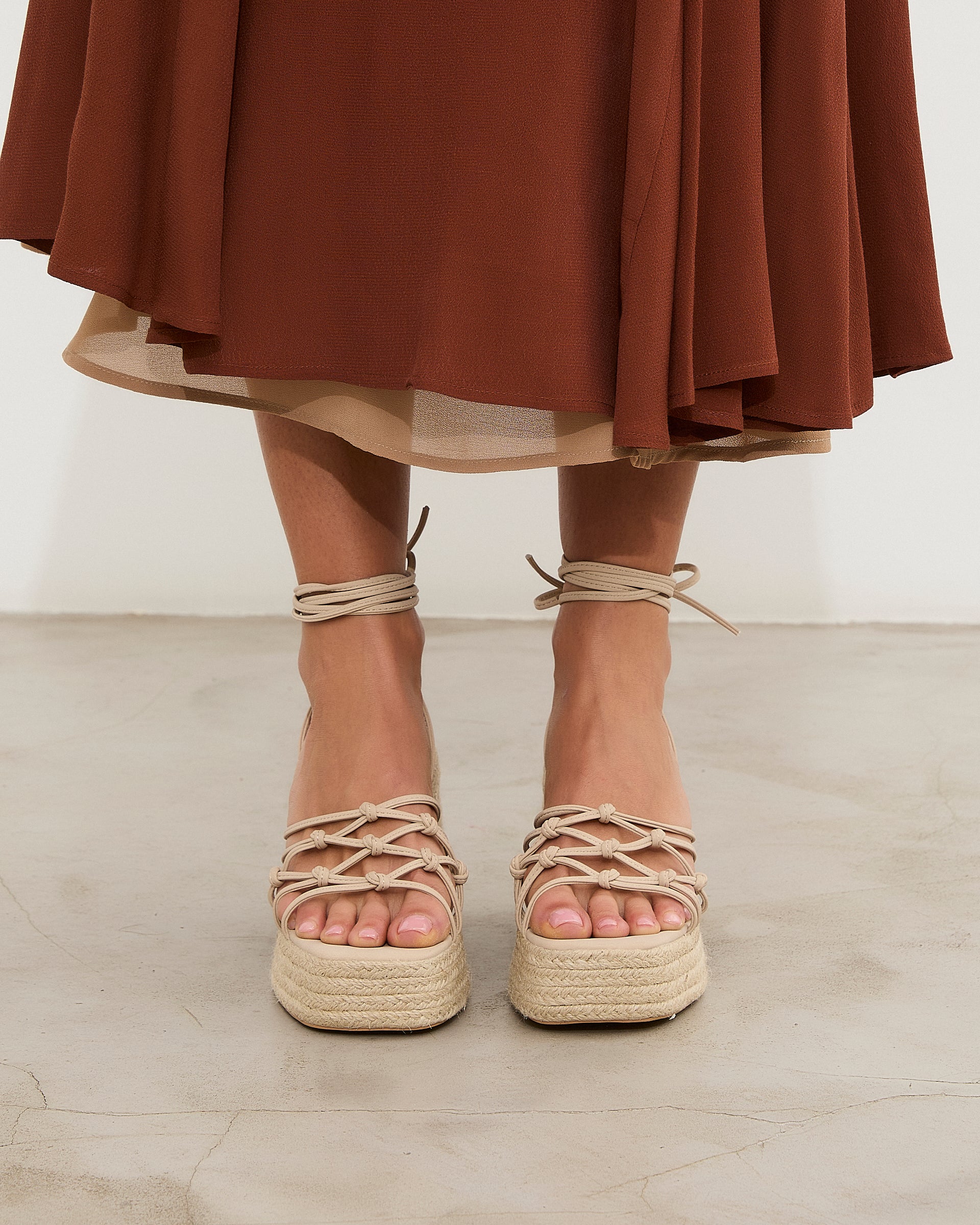 MIM Sandalia de tacón LENA BEIGE