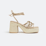 MIM Sandalia de tacón LENA BEIGE