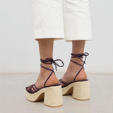 MIM Sandalia de tacón LENA MORADO