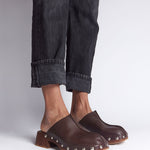 MIM Sandalia de tacón LEVI MARRON