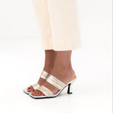 MIM Sandalia de tacón LEXIE PLATA