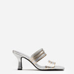 MIM Sandalia de tacón LEXIE PLATA