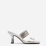 MIM Sandalia de tacón LEXIE PLATA