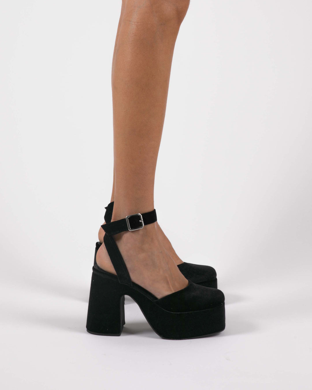 MIM Sandalia de tacón LIZARD NEGRO